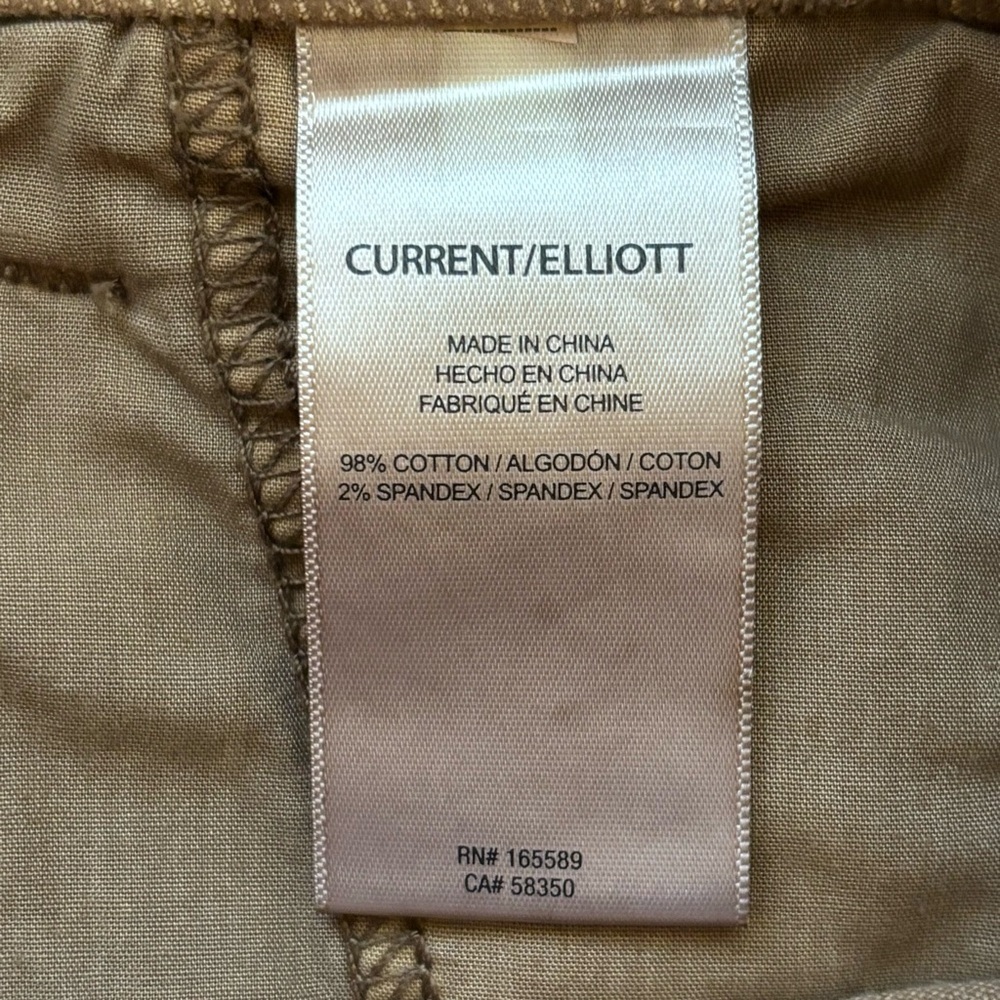 CURRENT/ELLIOTT The Painter Corduroy Wide Leg Jeans in Caramel Size 29 NWT - Picture 12 of 14